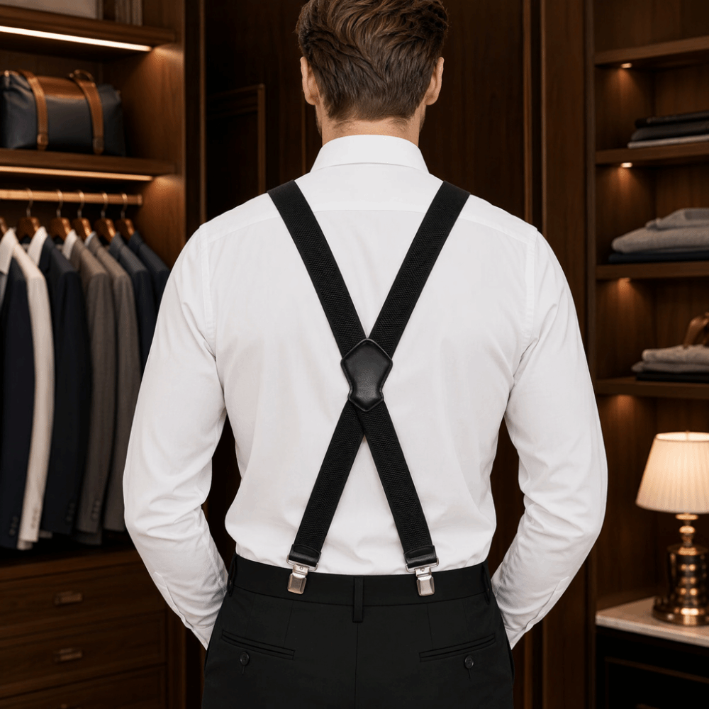 Suspender Clip Formal - New Elastic Heavy Duty Suspenders Breathable