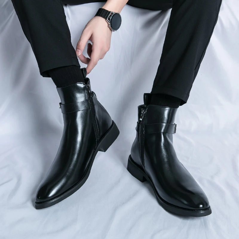 Fashion Designer Men's Pointed - Men Formal Wear With Boots review and price