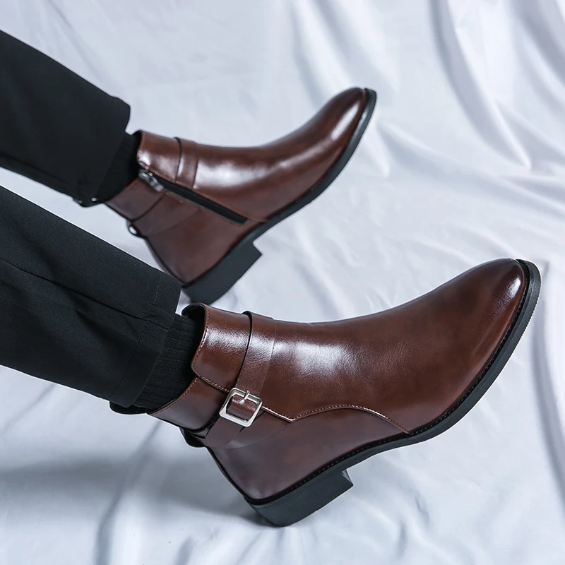 Fashion Designer Men's Pointed - Men Formal Wear With Boots review and price