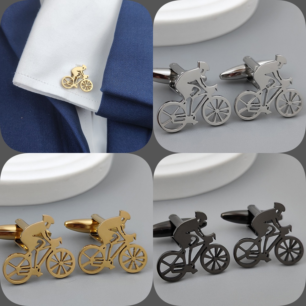 Bicycle racer gold-plated cuff - Men Formal Wear Shirts review and price