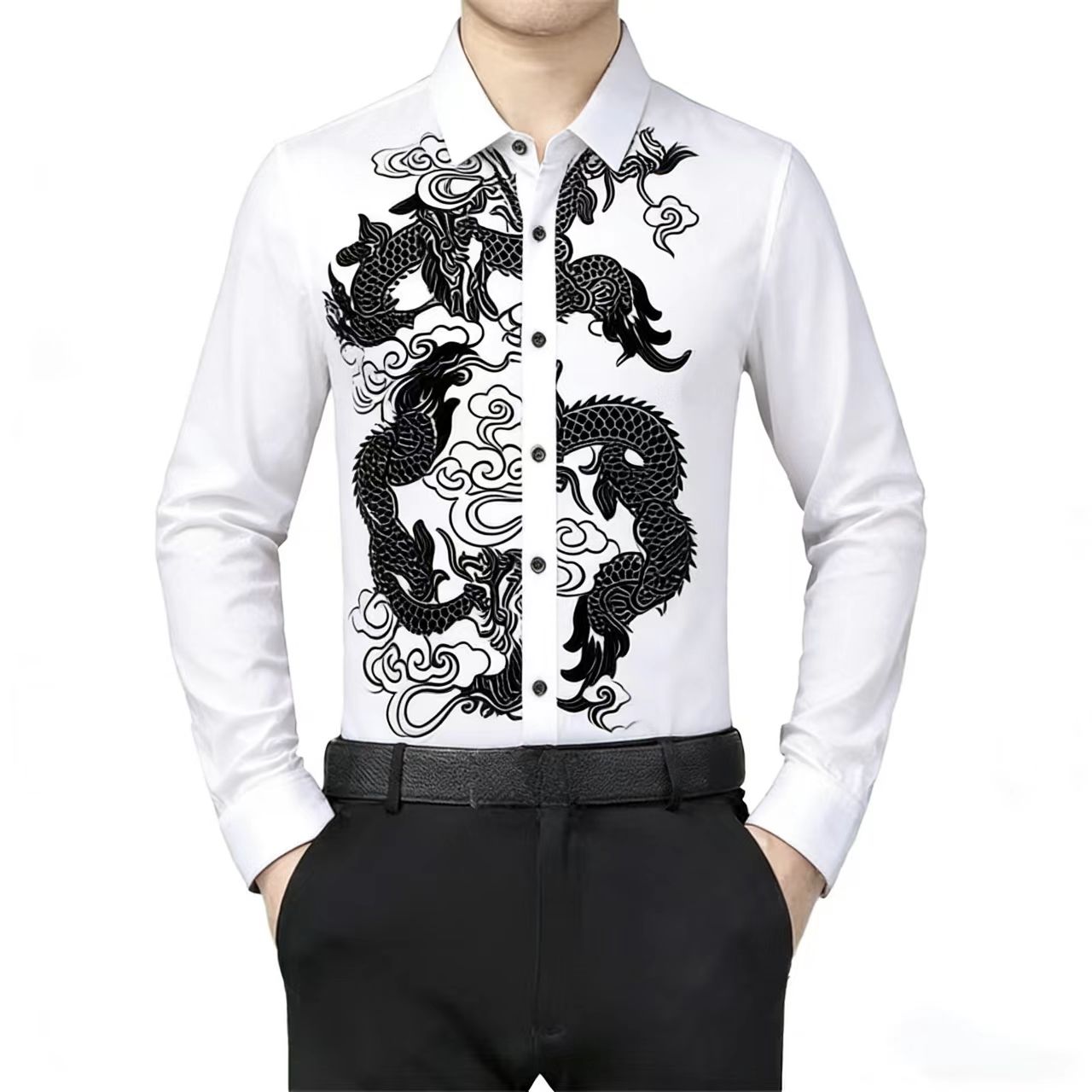 Men's Long Sleeve Shirt Chines - Men Formal Wear Shirts review and price