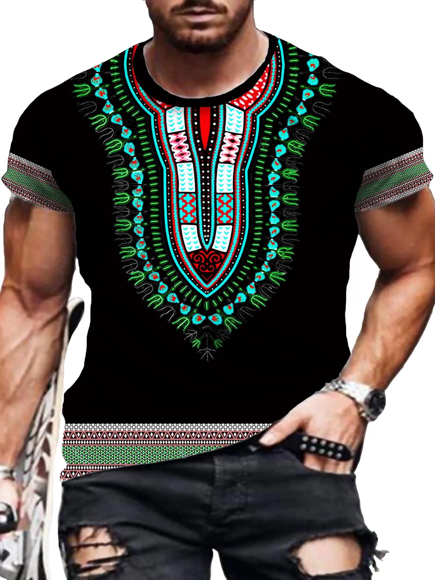 Casual Men's T-Shirts African  - Men'S Ethnic & Formal Designer Wear Studio S review and price