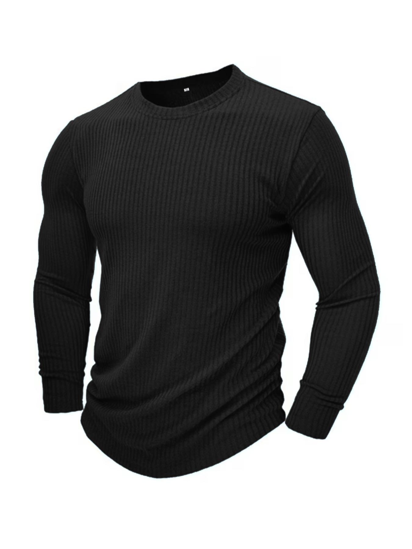 Men's Round Neck Long Sleeve K - Men Formal Wear Shirts review and price