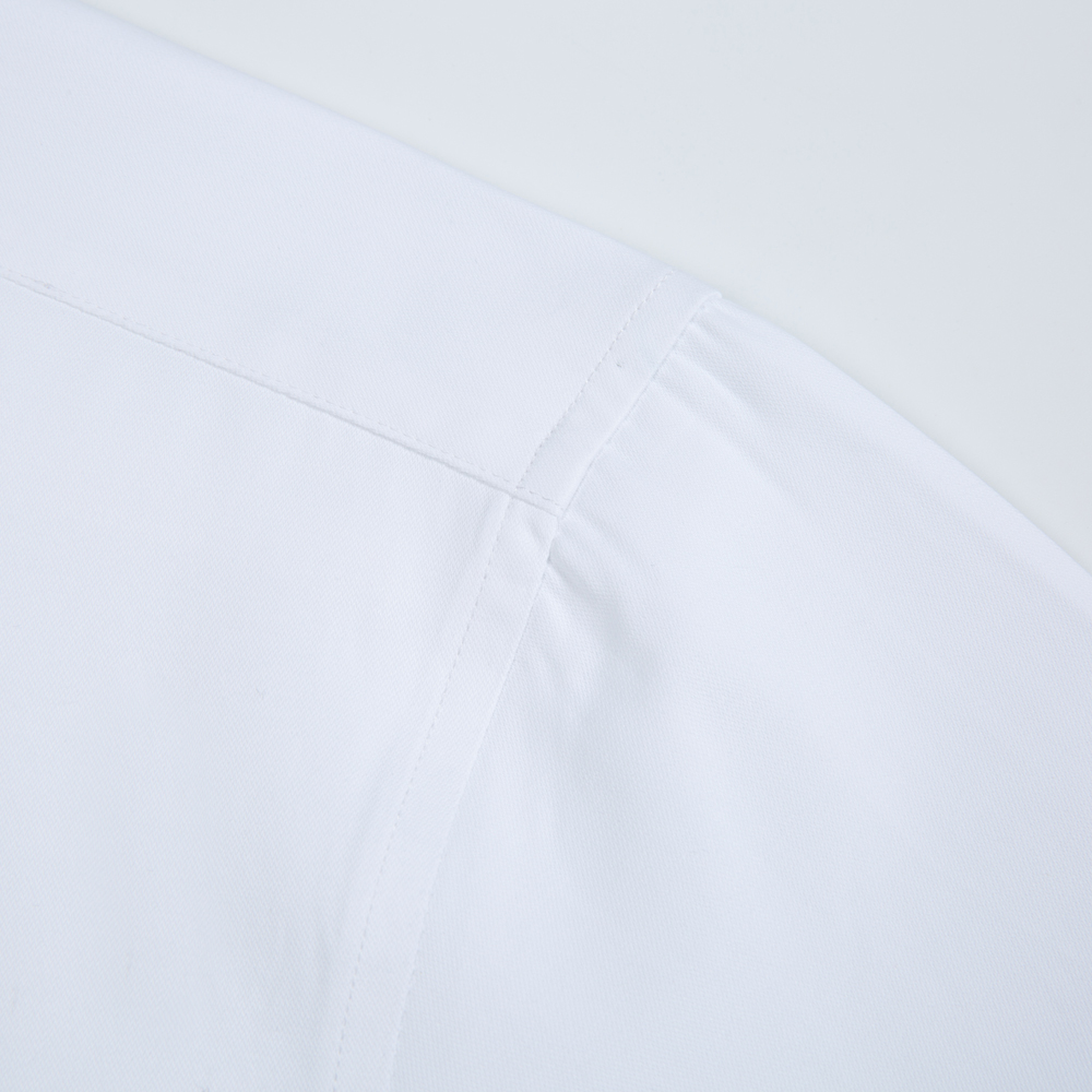 White Solid Color Men's Long S - Men Formal Office Wear Shirts review and price