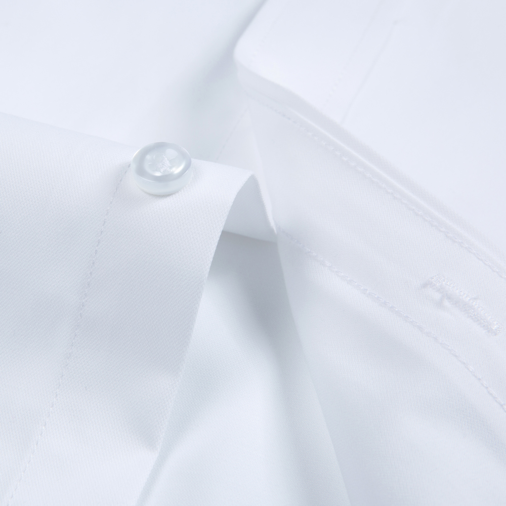 White Solid Color Men's Long S - Men Formal Office Wear Shirts review and price