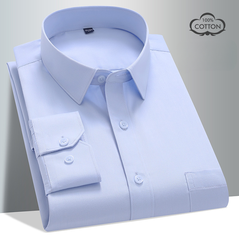 8XL 100 Cotton Long Sleeve Shi - Men Formal Office Wear Shirts review and price