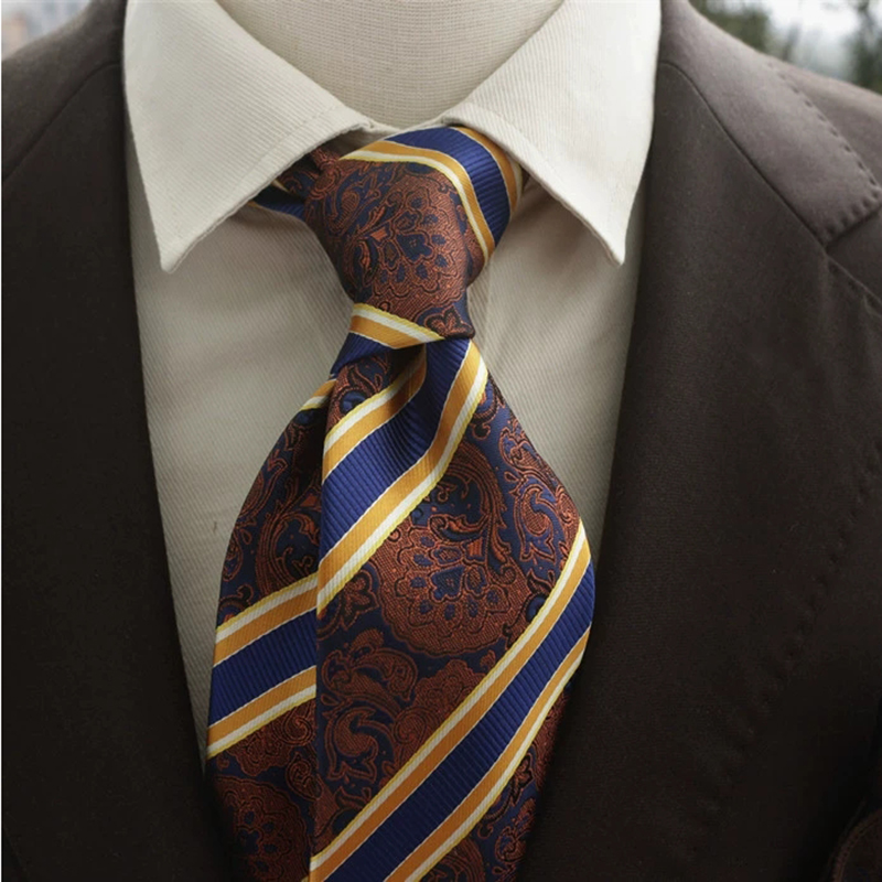 New Trendy Navy Brown Neckties - Men Formal Wear Shirts review and price