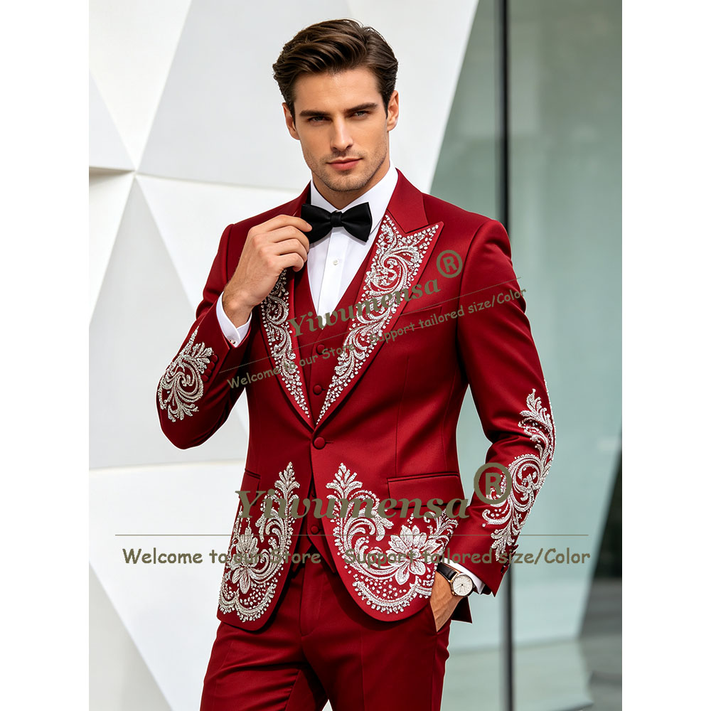 Luxury Wedding Suit For Man Sp - Men Formal Wear Vest review and price