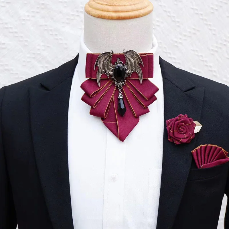 Men's Bow Tie Brooch Set Briti - Men Formal Wear Shirts review and price