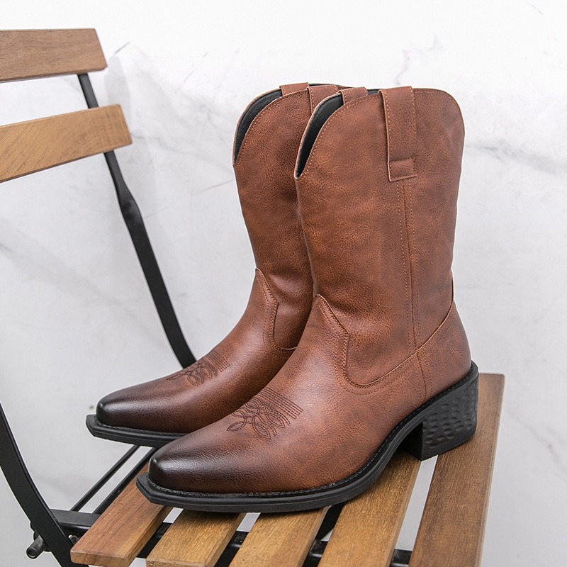 Men Boots Classic Embroidery W - Men'S Ethnic & Formal Designer Wear Studio S review and price