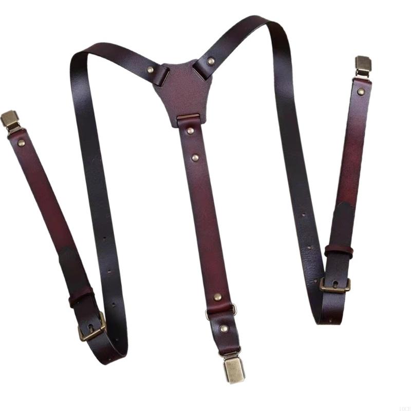 Mens PU Leather Suspenders Wit - Suspender Clip Formal review and price