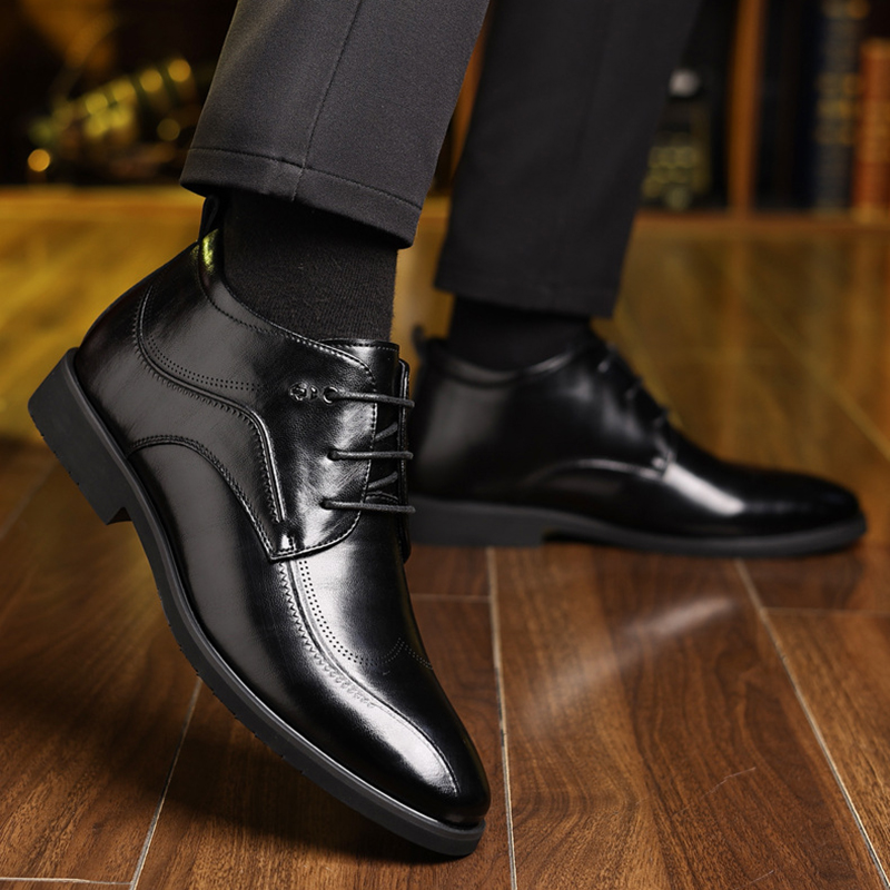 Men's Winter Leather Shoes Vel - Men Formal Wear With Boots review and price