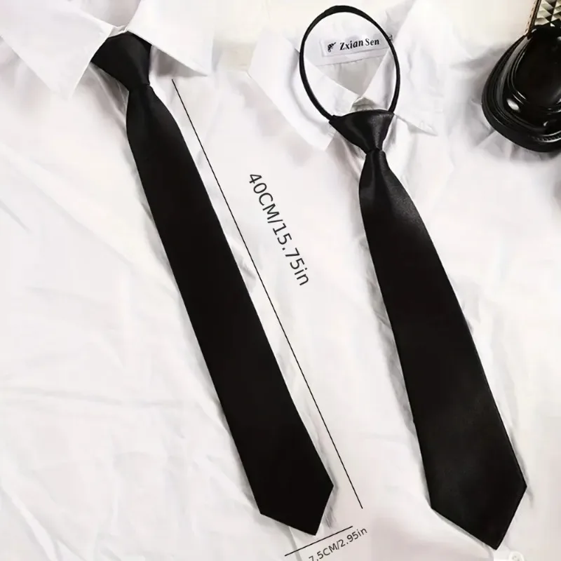 Matte Black Clip On Neck Tie U - Men'S Formal Wear For Funeral review and price
